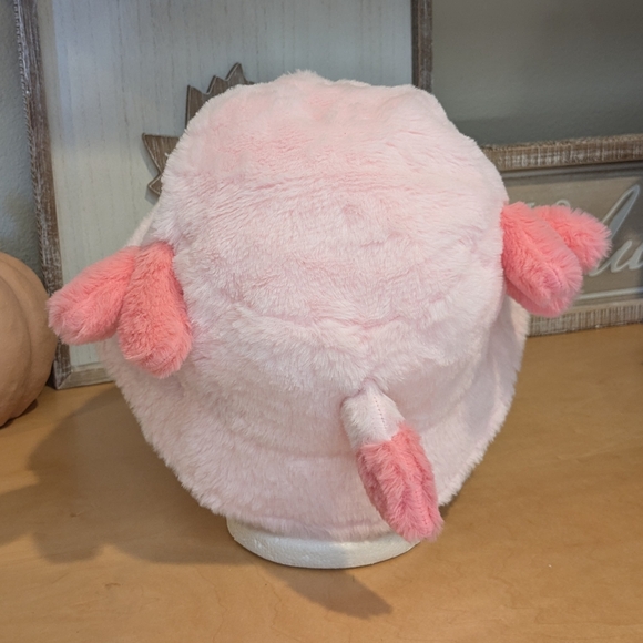 Maxolotl the Axolotol Fuzzy Bucket Hat Small Business Pink - Picture 6 of 8